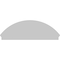 Ekena Millwork Segment Arch 4 Spoke Architectural Grade PVC Combination Pediment, 72"W x 24-7/8"H x 2-3/4"P PEDPC072X250SEG04 - alternate 4